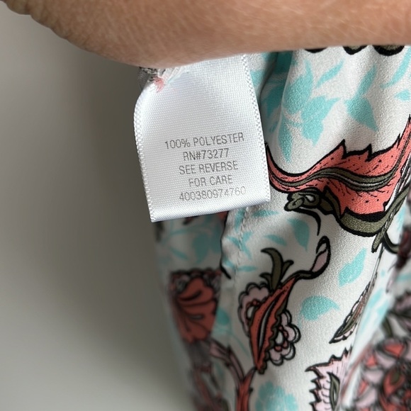 CANDIES FLORAL PATTERNS SLEEVELESS KEYHOLE BACK WOMEN TOP SIZE M - Picture 8 of 11